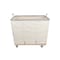 Steele Canvas Basket 16 BU Permanent Truck Natural Canvas w/Grey Vinyl - 3in Casters 9616CNATVGRYW3 - alternate 2